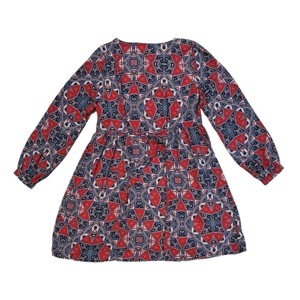 Anthropologie Paper Crown Handkerchief Print Dress Small Boho Long Sleeve Dress - Picture 3 of 8